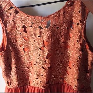 ASOS Curve Orange Maxi Dress